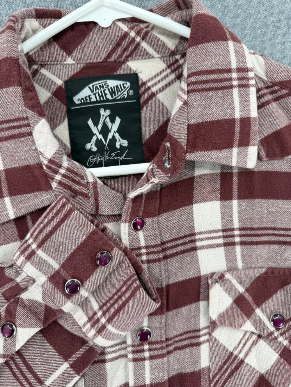 Vans Anthony Van Engelen Flannel Mens M Shirt Skateboarding